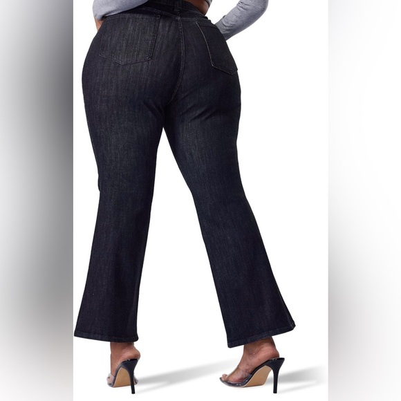 High Rise, Boot, Plus, Dark Jeans - Picture 3 of 6